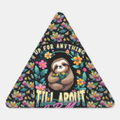 スロおもしろいス引用文オールオーバープリント 三角形シール (正面)