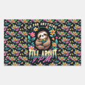 スロおもしろいス引用文オールオーバープリント 長方形シール (正面)