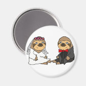 スロおもしろいス新郎新婦結婚ズ マグネット (正面/裏面)