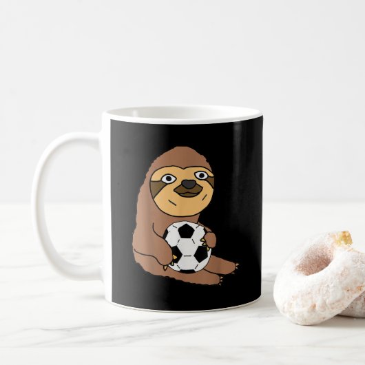 スロおもしろいス遊サッカー コーヒーマグカップ (ドーナツ)