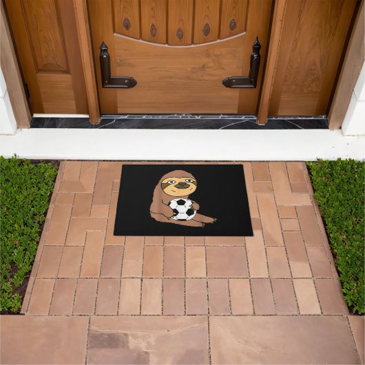スロおもしろいス遊サッカー ドアマット (室外)