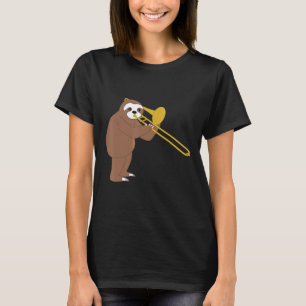 スロおもしろいス遊・トロンボーン・ブラス音楽 Tシャツ