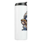 スロおもしろいス食べピザ、かわいい動物愛好家オーバー タンブラー (回転左)