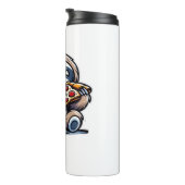 スロおもしろいス食べピザ、かわいい動物愛好家オーバー タンブラー (回転右)