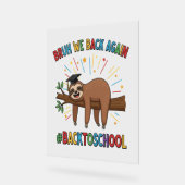 スロおもしろいース新学期 アクリルサイン (傾斜)