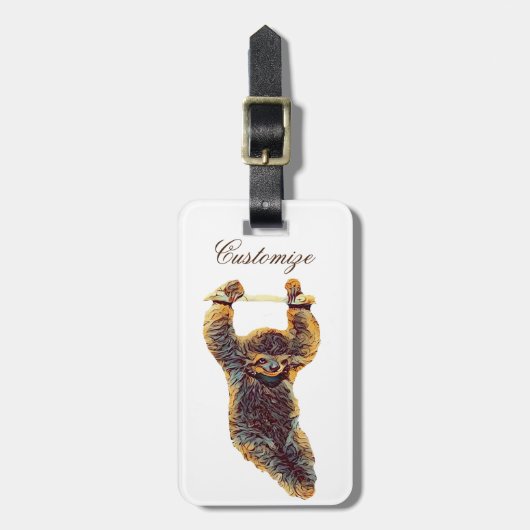 スロぶら下がったスアウトサンダー_コーブ ラゲッジタグ (正面縦)