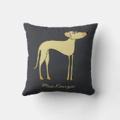 スロウイドッグ名前をカスタムする クッション (裏面)