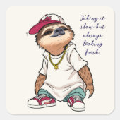 スロウステッカー スクエアシール (正面)