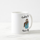 スロギーにコーヒーを Sloth ギフト コーヒーマグカップ (正面右)