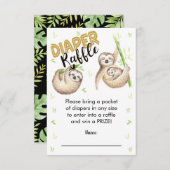 スロスおむつラッフルカード3.5 x 5 エンクロージャーカード (正面/裏面)