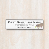 スロスおもしろいオフィスのドアの看板 サインプレート (正面)