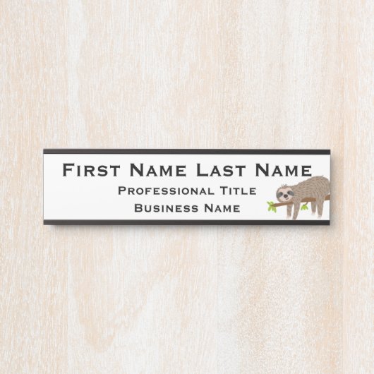 スロスおもしろいオフィスのドアの看板 サインプレート (正面)