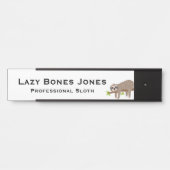 スロスおもしろいオフィスのドアの看板 サインプレート (正面)