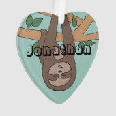 スロスかわいいクリスマス子供名の装飾 オーナメント (正面)