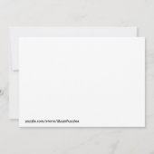 スロスと葉パズル、迷路の誕生日招待状 招待状 (裏面)