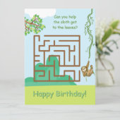 スロスと葉パズル、迷路誕生日カード (スタンド正面)