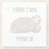 スロスは言う|急がないで幸せに ガラスコースター (裏面)