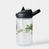 スロスぶら下がったのアウトジャングルありがとう誕生日好意 ウォーターボトル (左面)