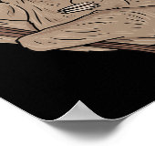 スロスアスハンドジェスチャーろう聴力損失認識度 ポスター (角)