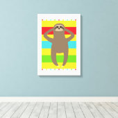 スロスオンザビーチ キャンバスプリント (インサイチュ (ウッドフロア))