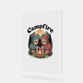 スロスキャンピングチーム公式キャンプファイヤー アクリルサイン (傾斜)