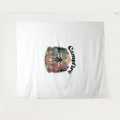 スロスキャンピングチーム公式キャンプファイヤー タペストリー (正面(横))