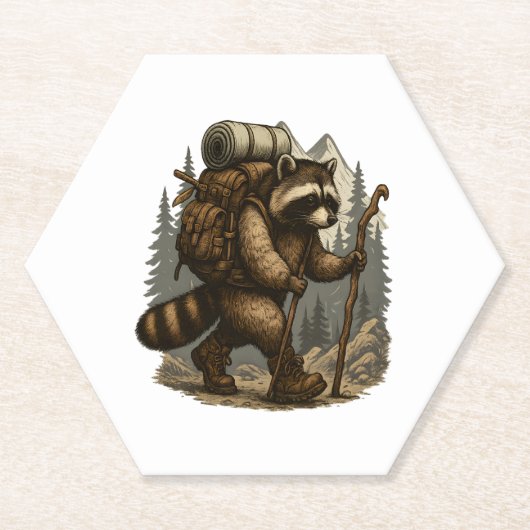 スロスキャンピングハイキング ペーパーコースター (正面)