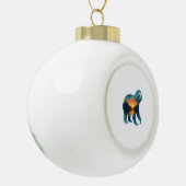 スロスキャンピング恋人 セラミックボールオーナメント (左)