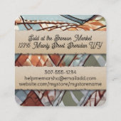 スロスキルターキルティング裁縫シーメストレスポッケージ スクエア名刺 (裏面)