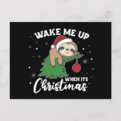 スロスクリスマスはがきの時起こしてくれ ポストカード (正面)