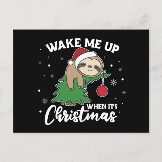 スロスクリスマスはがきの時起こしてくれ ポストカード (正面)