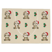 スロスクリスマスウィンターアニマルスロス大きな贈り物B ラージペーパーバッグ (裏面)