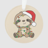 スロスクリスマスウィンターアニマルズスロースオーナメント オーナメント (正面)