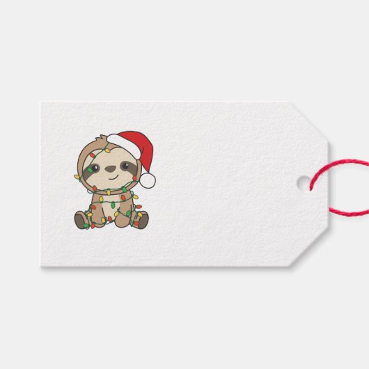 スロスクリスマスウィンターアニマルズ ギフトタグ (正面(横))