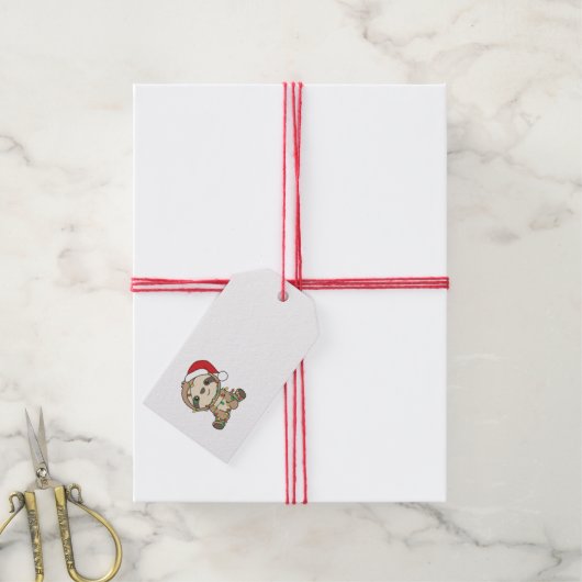 スロスクリスマスウィンターアニマルズ ギフトタグ (より糸付き)