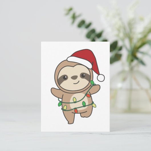 スロスクリスマスウィンターアニマルズ シーズンポストカード (スタンド正面)