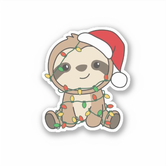 スロスクリスマスウィンターアニマルズ シール (正面)