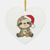 スロスクリスマスウィンターアニマルズ セラミックオーナメント (正面)