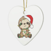 スロスクリスマスウィンターアニマルズ セラミックオーナメント (左)