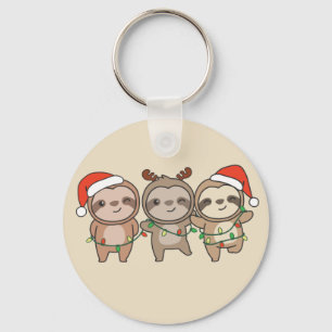 スロスクリスマスクリスマスアニマルかわいいスロスキー キーホルダー