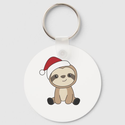 スロスクリスマススノーウィンターアニマルズスロスキーチャイ キーホルダー (正面)