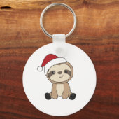スロスクリスマススノーウィンターアニマルズスロスキーチャイ キーホルダー (正面)