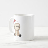 スロスクリスマススノーウィンターアニマルズスロスコーヒー コーヒーマグカップ (正面左)