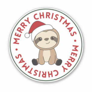 スロスクリスマススノーウィンターアニマルズスロスステッカー シール