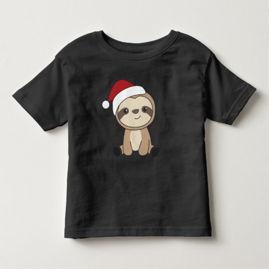 スロスクリスマススノーウィンターアニマルズスロストドラー トドラーTシャツ (正面)