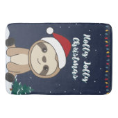 スロスクリスマススノーウィンターアニマルズスロスバスマ バスマット (正面)