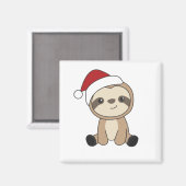 スロスクリスマススノーウィンターアニマルズスロスマグネット マグネット (正面/裏面)