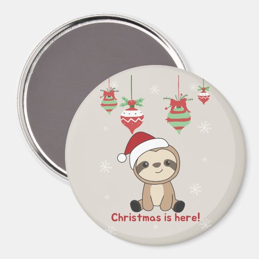 スロスクリスマススノーウィンターアニマルズスロスマグネット マグネット (正面/裏面)