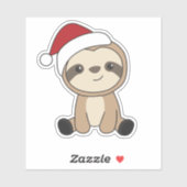 スロスクリスマススノーウィンターアニマルズスロースクラシック シール (シート)