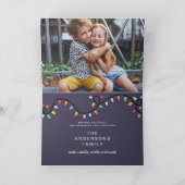 スロスクリスマスフォトホリデー カード (内部)